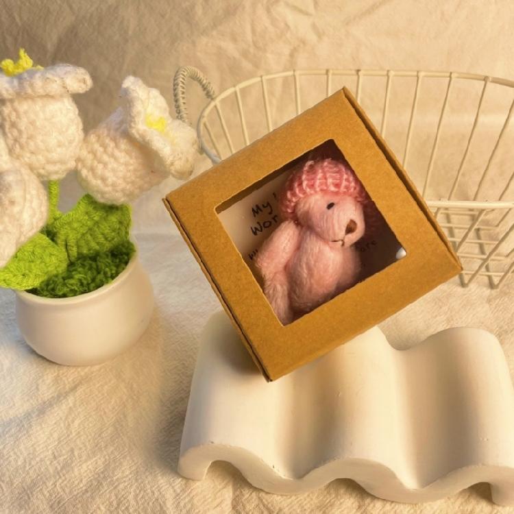 Portable Plushes Bear In Decorative Box Soft Traveling Companions Animal Toy For Children Event And Holiday Gifts