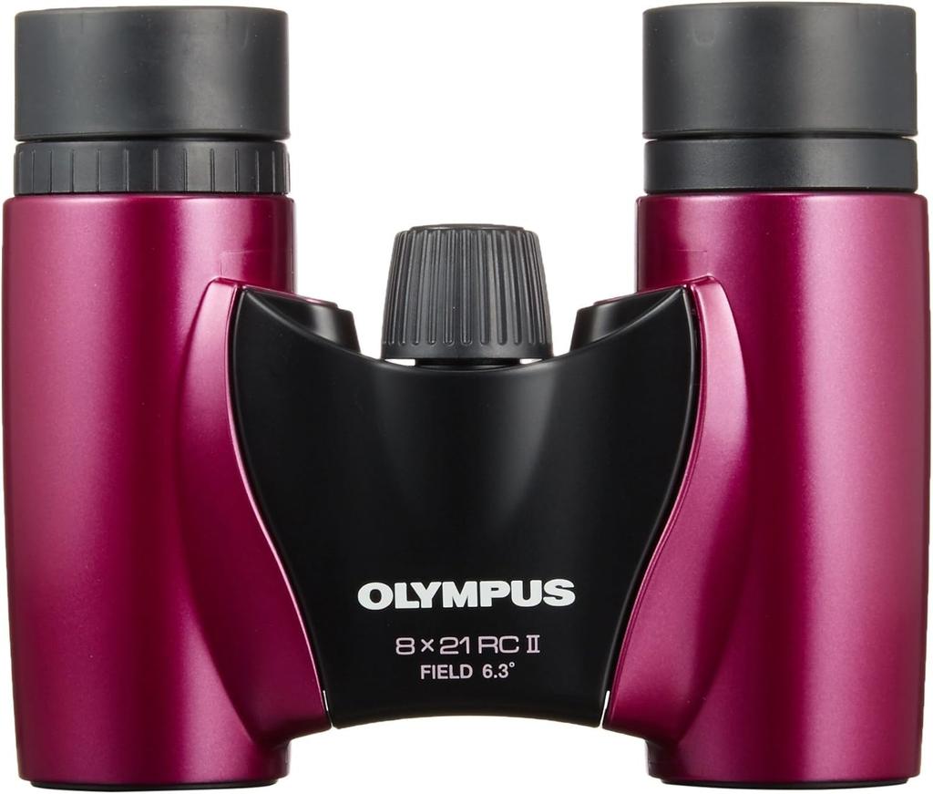Olympus 8x21 RCII Magenta Roof Prism Binoculars Compact and Lightweight Model -
