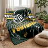 Football Graphic Design Theme Blanket Lightweight Warm Flannel Blanket Decorative Throw Blanket for Home Decoration