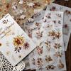 Retro Scrapbooking Sticker Cartoon Sticker Book Adhesive Sticker Photocard Sticker Book for Journal Decoration