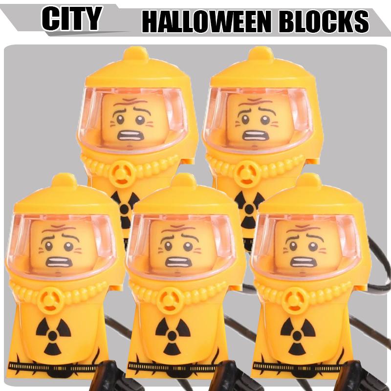 

Город Хэллоуин Фигурки Солдат Конструкторы Вид Улицы Скелет Черная Защитная Одежда Аксессуары Призрака Кирпичики Подарки Игрушка
