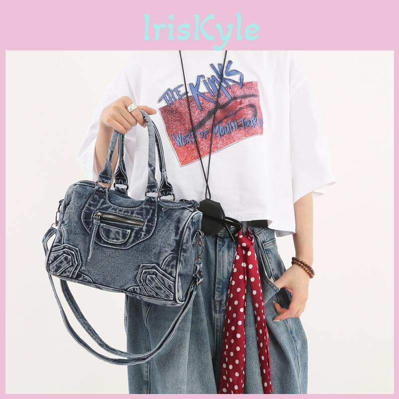 Crossbody Vintage Bag Large Capacity Womens Handbag Denim Bag