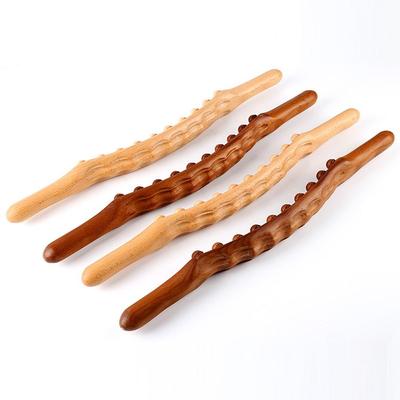 8/20/31 Perlen Handheld Gua Sha Massagestab Holz Körpermassagegerät Muskelentspannung
