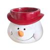 Christmas Snowman Planter Pot Santa Claus Head Resin Succulents Herb Plants Flower Pot Home Balcony Garden Decoration