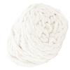 Single Thick Ice Strip Yarn Needle Knitting Woven Blanket Slipper Line(Milk White)