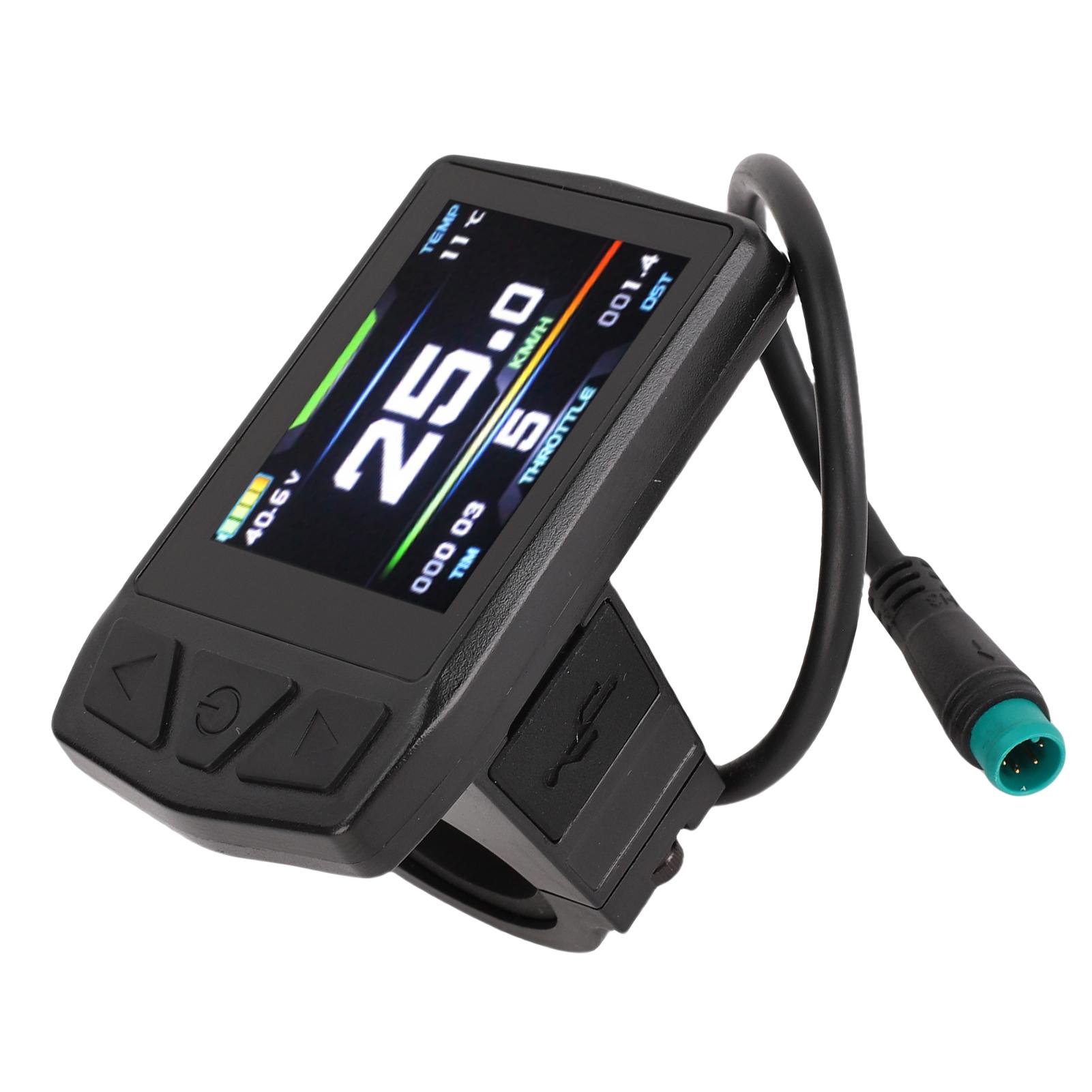 

Electric Bike LCD Display Meter Color Display for KT LCDTF01U Electric Scooter LCD Panel with 5pin Waterproofing