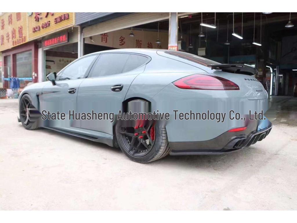 Carbon Fiber Front Lip & Rear Wing for Porsche Panamera 970 (Ages 13-16)