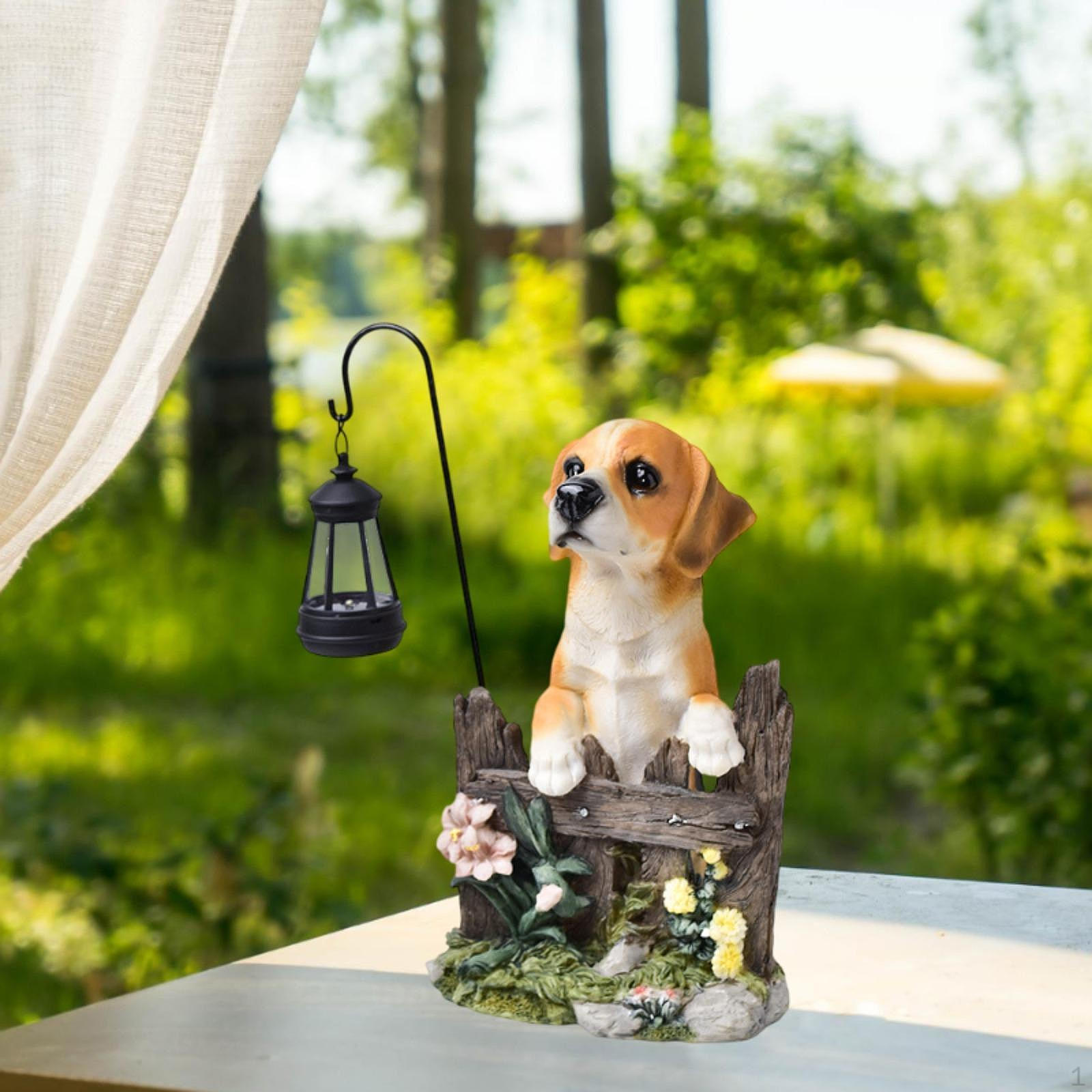 

Скульптура собаки животного, статуэтка собаки, с солнечным светом, статуэтка щенка из смолы, украшение для