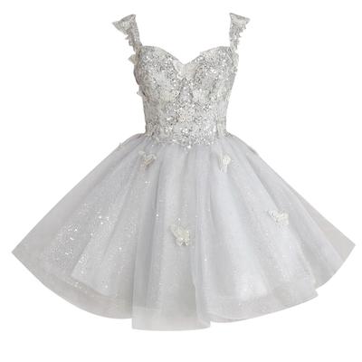 Banquet Evening Dress Suspender Formal 1011 New Row Flower Engagement Dinner Formal Banquet Dress Women