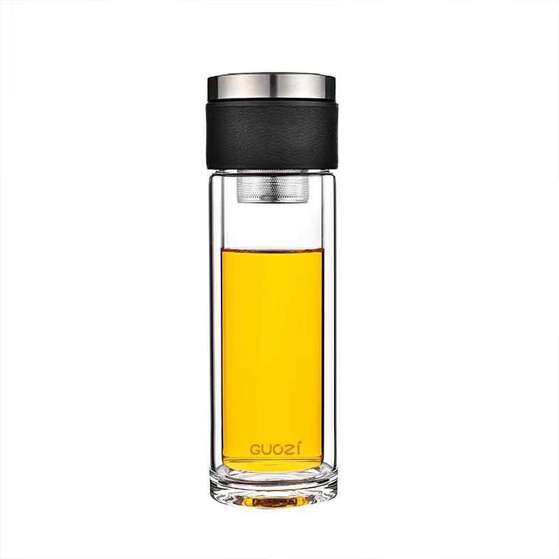 Guozi GZ-S60 Smart Portable Tea Infuser Glass Bottle, 300ml