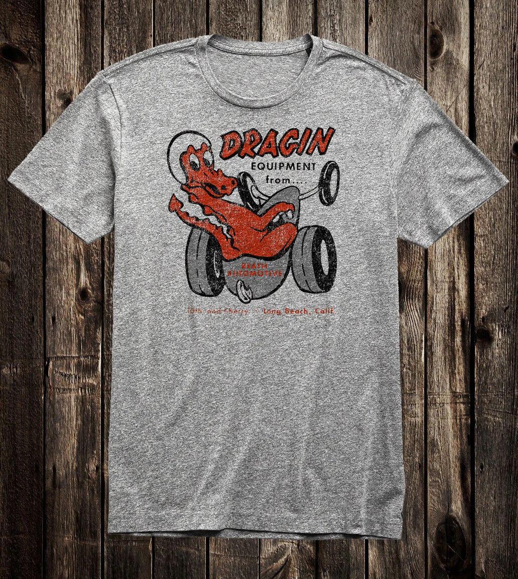 Retro Hot Rod Tee T Shirt Drag Race Racing Reath Automotive Speed Shop CA S
