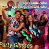 4/6-piece mosaic pixel glasses, unisex anime glasses, suitable for parties, gatherings, and gifts.