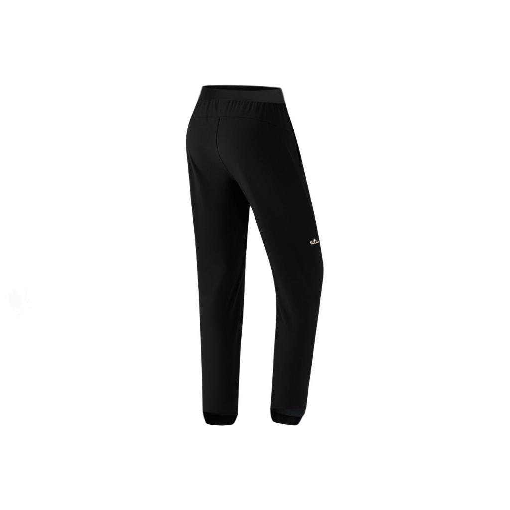 Anta Training Series Knitted Fleece Warm Flowing Outdoor Fitness Loose Pants Women pants Basic-Black 162547301R-1