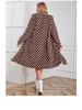 2022 New Women's Mid-Length Plaid Faux Fur Coat