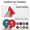 2PCS Car Valve Coaster Water Cup Holder Anti-slip Pad Mat For Tesla Model 3 Model S Model X Model Y Roadster Bonina Coil Juguete