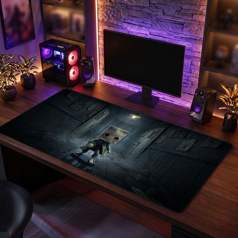 Big Mouse PadLittle Nightmares Six Mono Extended Soft Desk Mat Gaming Office Computer Table Decor Mat