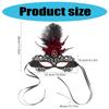 Venetians Mask Eye Mask Feather Half Face Mask Eye Mask for Masquerades Proms,Halloween Party,Cosplay,Photo Shoot Gift