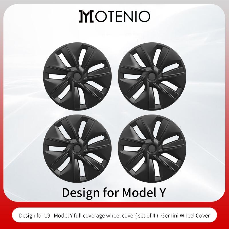 4PCS for Model Y 2020-2024 Vehicle Full Coverage Gemini Wheel Cover Placement Hubcap 19 Inch Automobile Accessories for Tesla Tesla&2020-2024&Model Y 19Inch