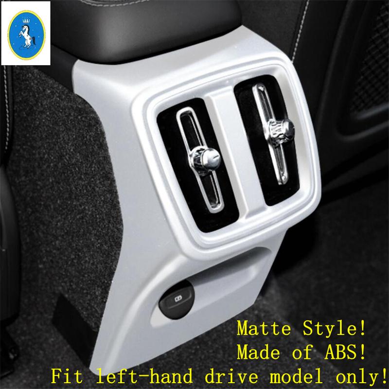 Car Accessories Center Console Armrest Storage Box Rear AC Air Condition Outlet Vent Panel Cover Trim For VOLVO XC40 2018 - 2024