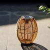 With Handle Yard Lantern Landscape Weave Wind Lamp Chinese Style Solar  Imitation  Lantern  Outdoor