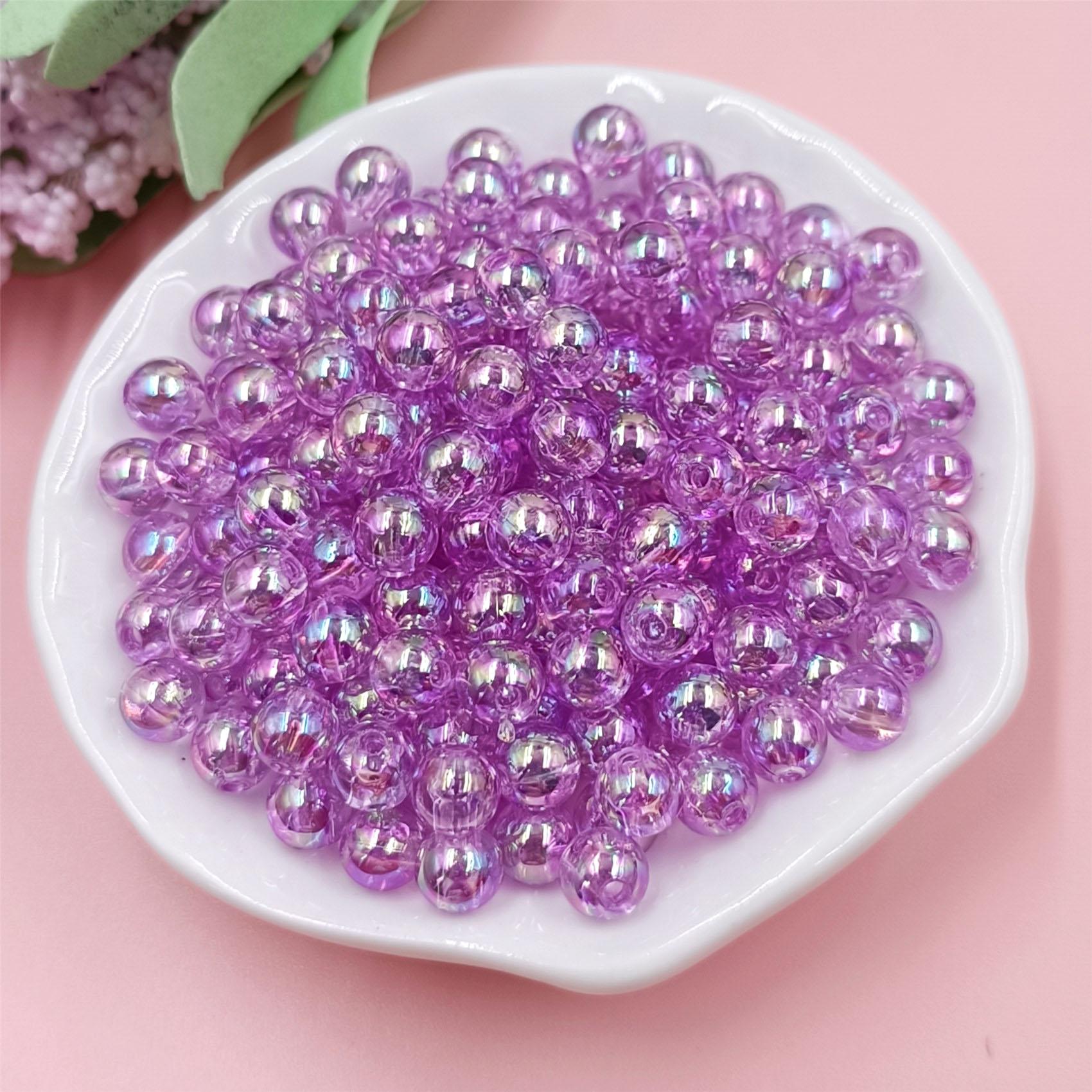 

40-200 шт. 4 6 8 мм DIY для изготовления ювелирных изделий цвета AB свободные бусины ожерелье браслет кулон 8mm 40Pcs