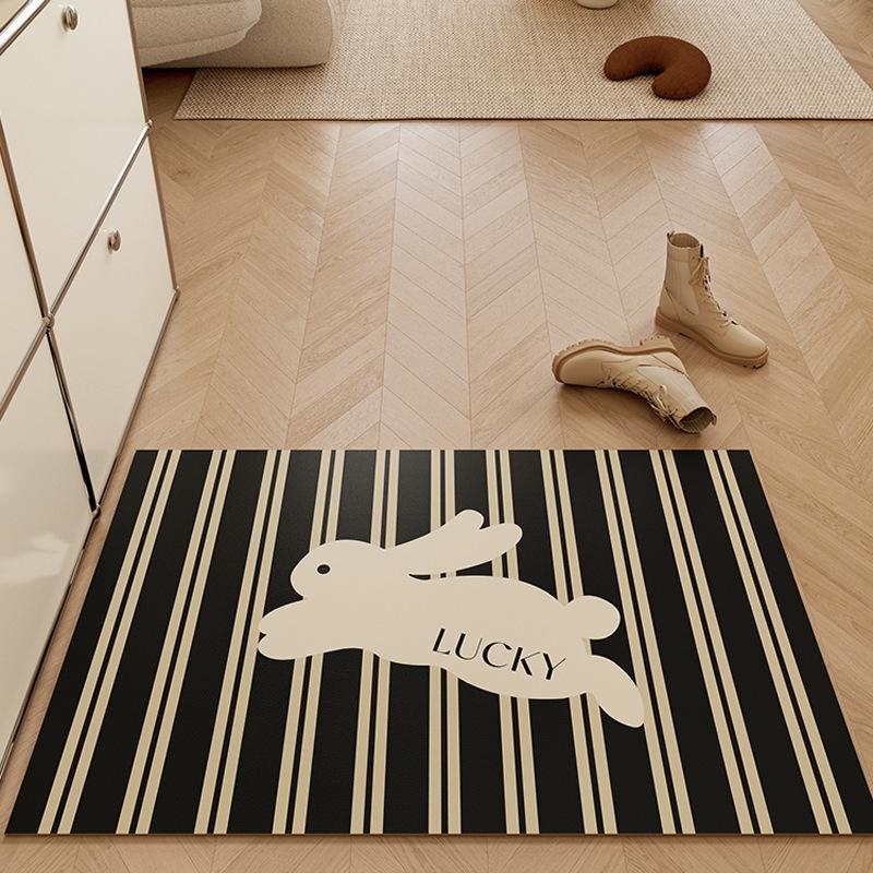 Cartoon Ins Wind Diatom Mud Mat Quick Drying Moisture-wicking Slip-resistant Carpet Bathroom Toilet Cooking Area Doorway Slip-resistant Mat