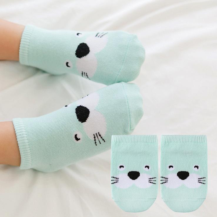 Three-Dimensional Cartoon Boat Socks: Non-Slip Polyester Cotton for Newborns