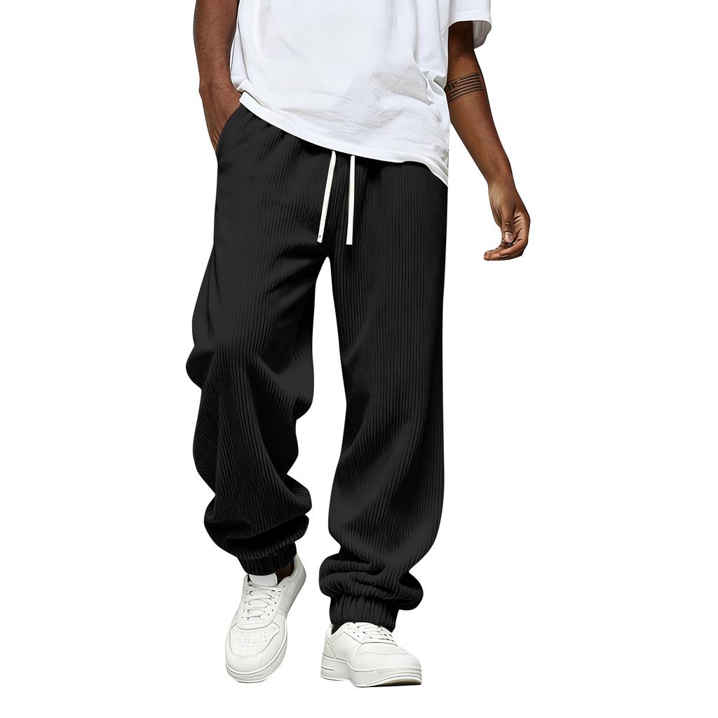 Men's Solid Color Loose Sweatpants Men's Casual Fashion Sweatpants