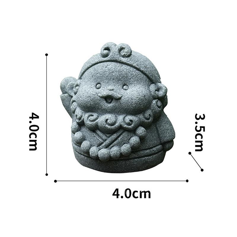 

Cute Journey To The West Master And Apprentice Four Ornaments Rockery Bonsai Fish Tank Landscaping Ornaments Micro Landscape