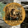 Aluminum Retro German Biker Wall Sign, "You Don't Stop Riding When You Get Old" Metal Plaque, Ideal for Motorcycle Lovers, Father's Day & Bar Decor
