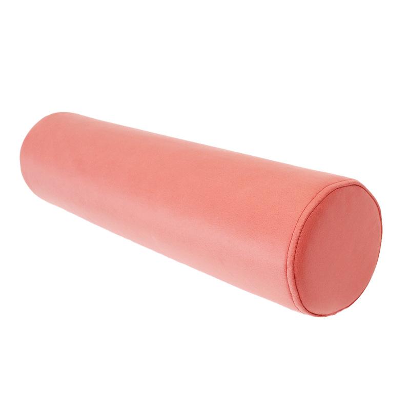 Solid Color Cylinder Pillow for Back Neck Legs Orthopedic Lumbar Support Cushion for Office Sofa Bed Sleeping Maternity Comfort