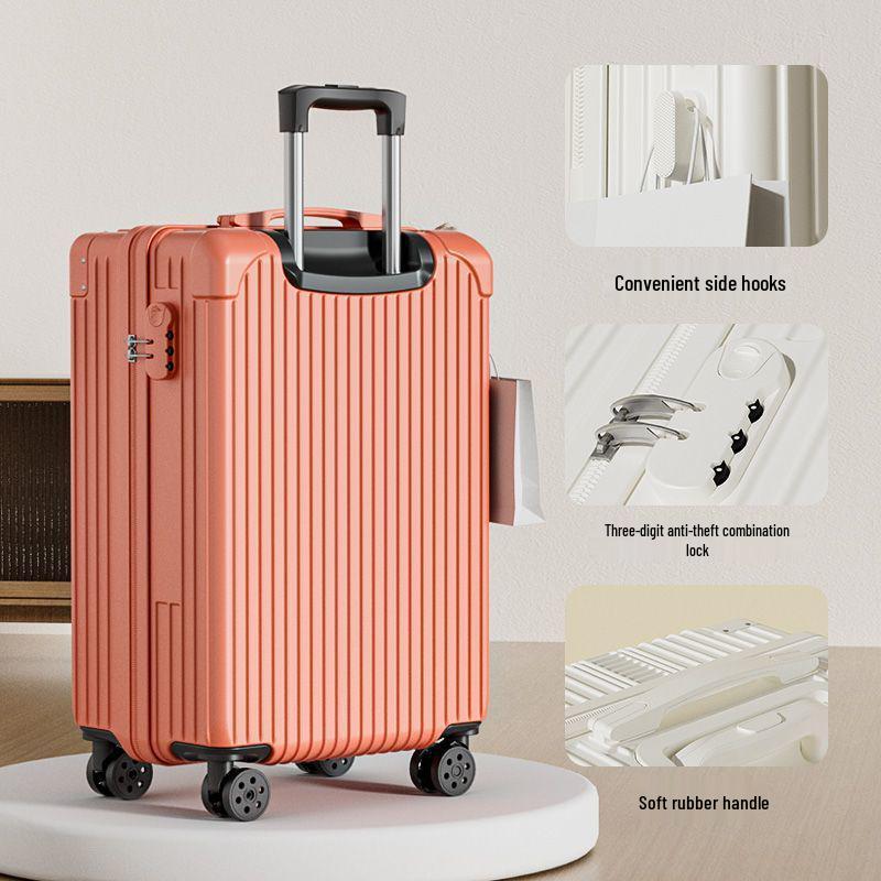 Large Capacity Retro Korean Style Travel Suitcase with Durable Universal Wheels - 2025 Edition