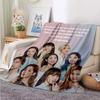 Coperta Kpop Twice Gruppo di Ragazze Moda Stampata Coperta in Flanella Regalo Divano Ufficio Letto Coperta Calda Camera da Letto Ragazze Copriletto