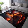 Multiple Sizes Fiery Dragon In Volcano Carpet for Living Room Bedroom Sofa Home Decor Rug Non-slip Floor Mat Luxury Gift