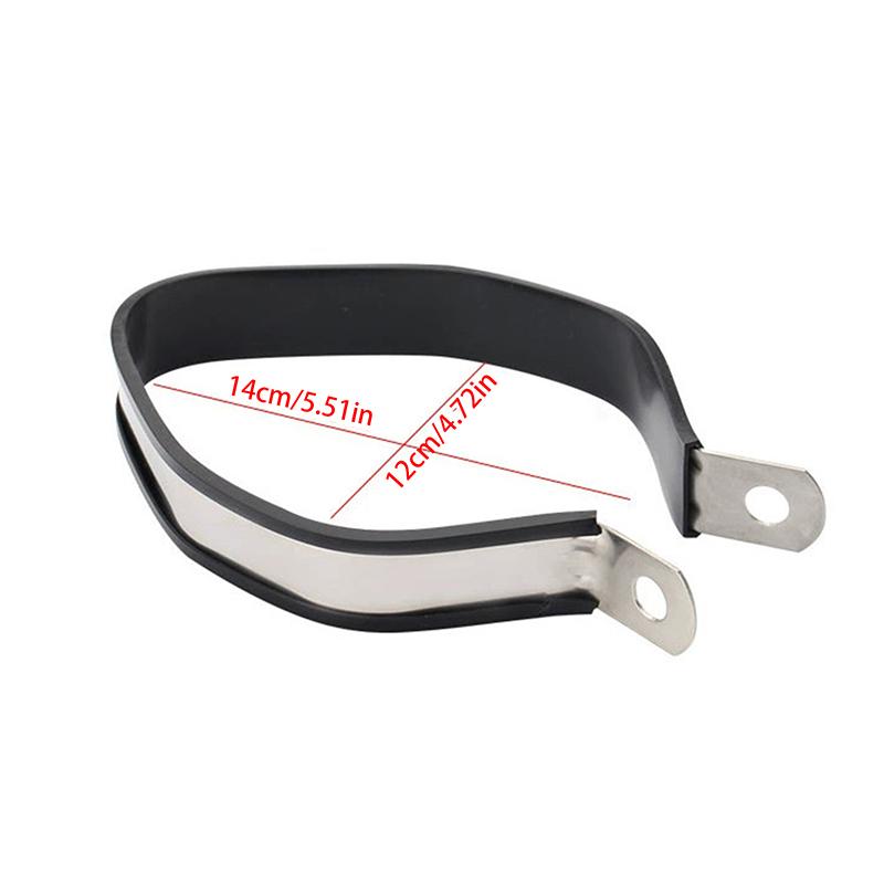 Motorcycle 60.5Mm Exhaust Pipe 51Mm Muffler Universal Fixed Circle Carbon Fiber Holder Clamp Fixed Ring Support Bracket