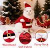 Christmas Pet Costumes Cute Kitten Santa Claus Clothes For Small Medium Dogs Cats Holiday Party Dress Up Apparel Sphynx Outfits