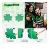 StPatrick Shamrocks Headband Glasses for Family Gathering Carnivals Party Props Headwear Traditional Irish Hairhoop 2PCS