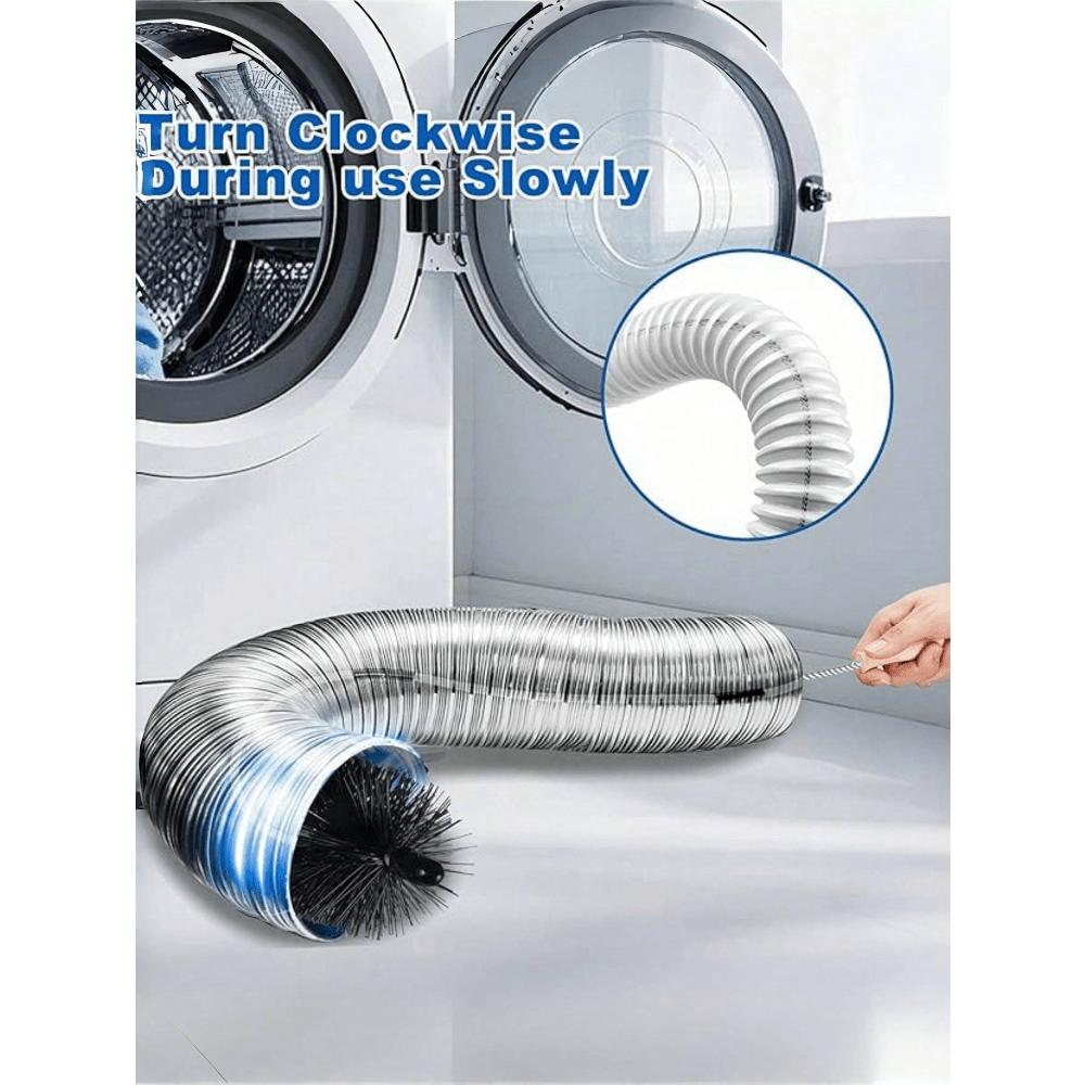 1 Pack Dryer Vent Cleaner Kit Dryer Lint Brush Vent Cleaner Long Flexible Refrigerator Dryer Lint Vent Trap Brush Gas Electric Fire Prevention Exhaust