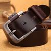 Belt Men's Genuine Leather Belt Men's Belt Pin Buckle