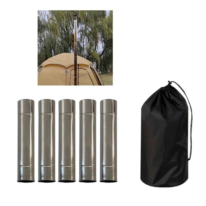 Wind Resistant Outdoor Stove Pipe Tent Heaters Accessory Corrosion Proof Design Camping Equipment for Any Season