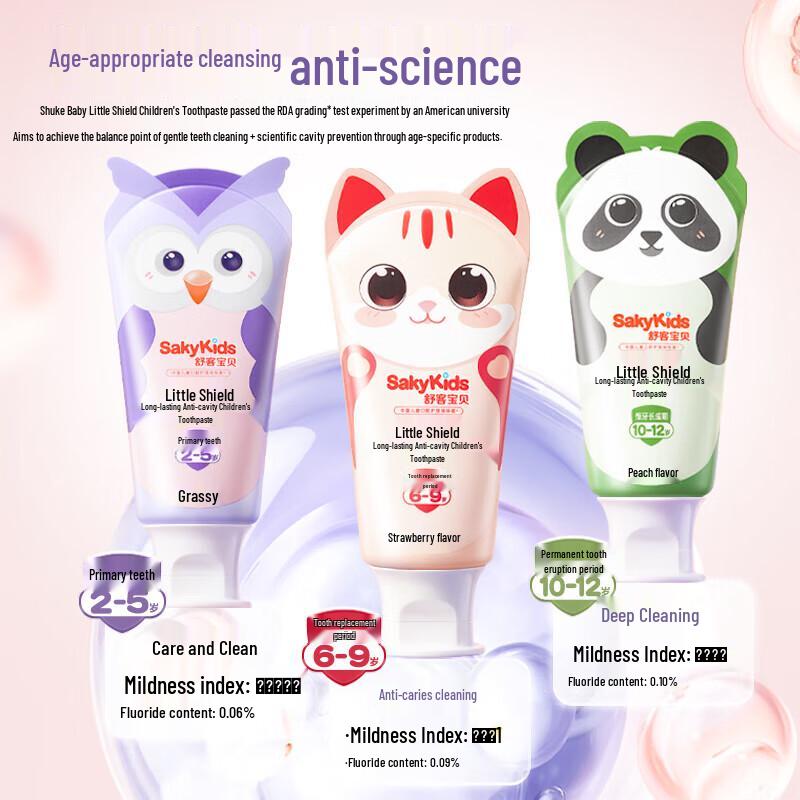 Sakyk Kids Anti-Cavity Toothpaste Set