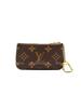 Louis Vuitton Klassische Monogramm-Kette  kompakt und tragbar  Canvas mit Monogramm-Beschichtung  Schlüssel- und Münzbörse  Damenstil  braun