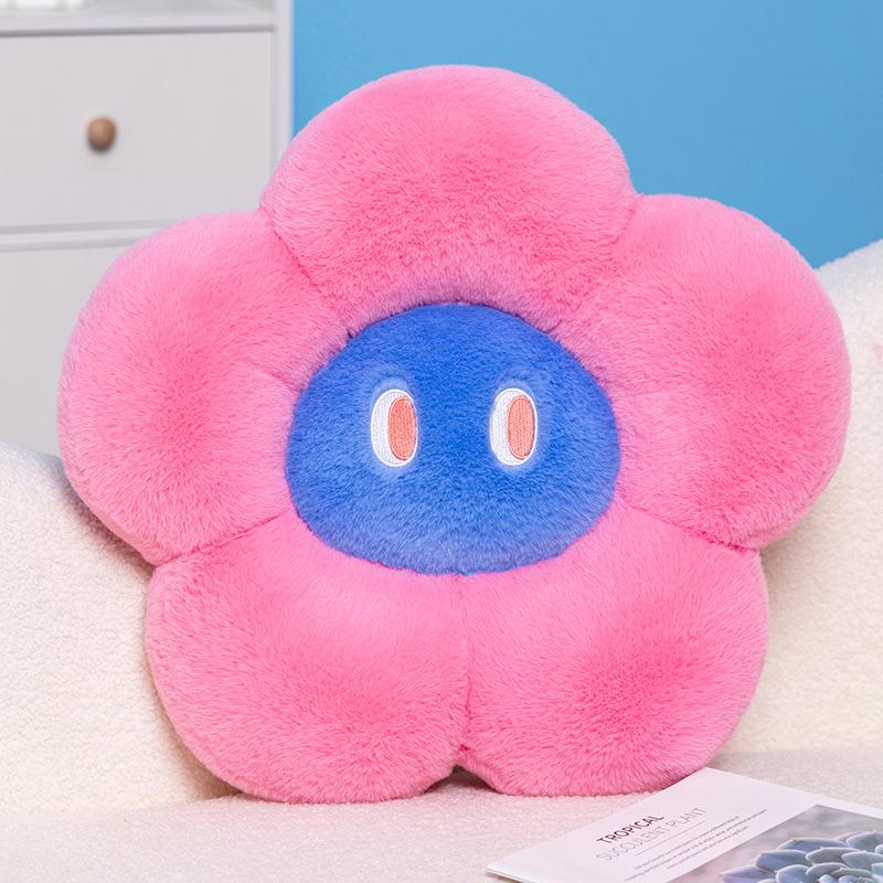 Dopamine Color Flower Cushions with Bright Colors and Sunflower Home Decoration Futon Sofa Bedside Cushions