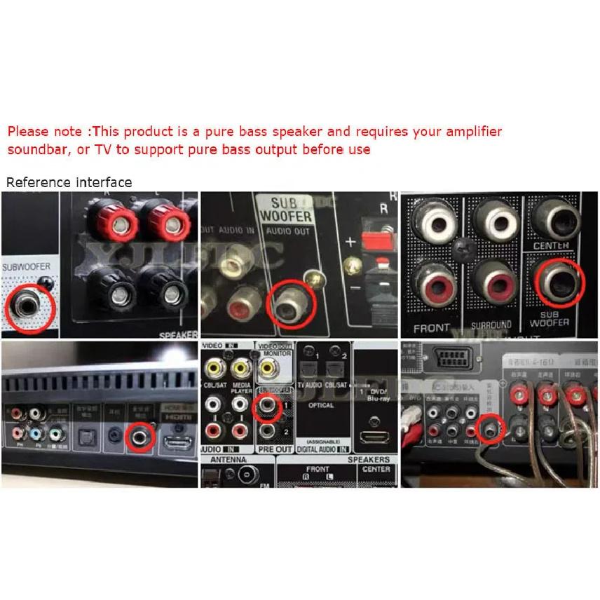 300W High-power Subwoofer 10 Inch Active Subwoofer Home Theater Portable Computer Speaker Digital Transmission Speaker TV