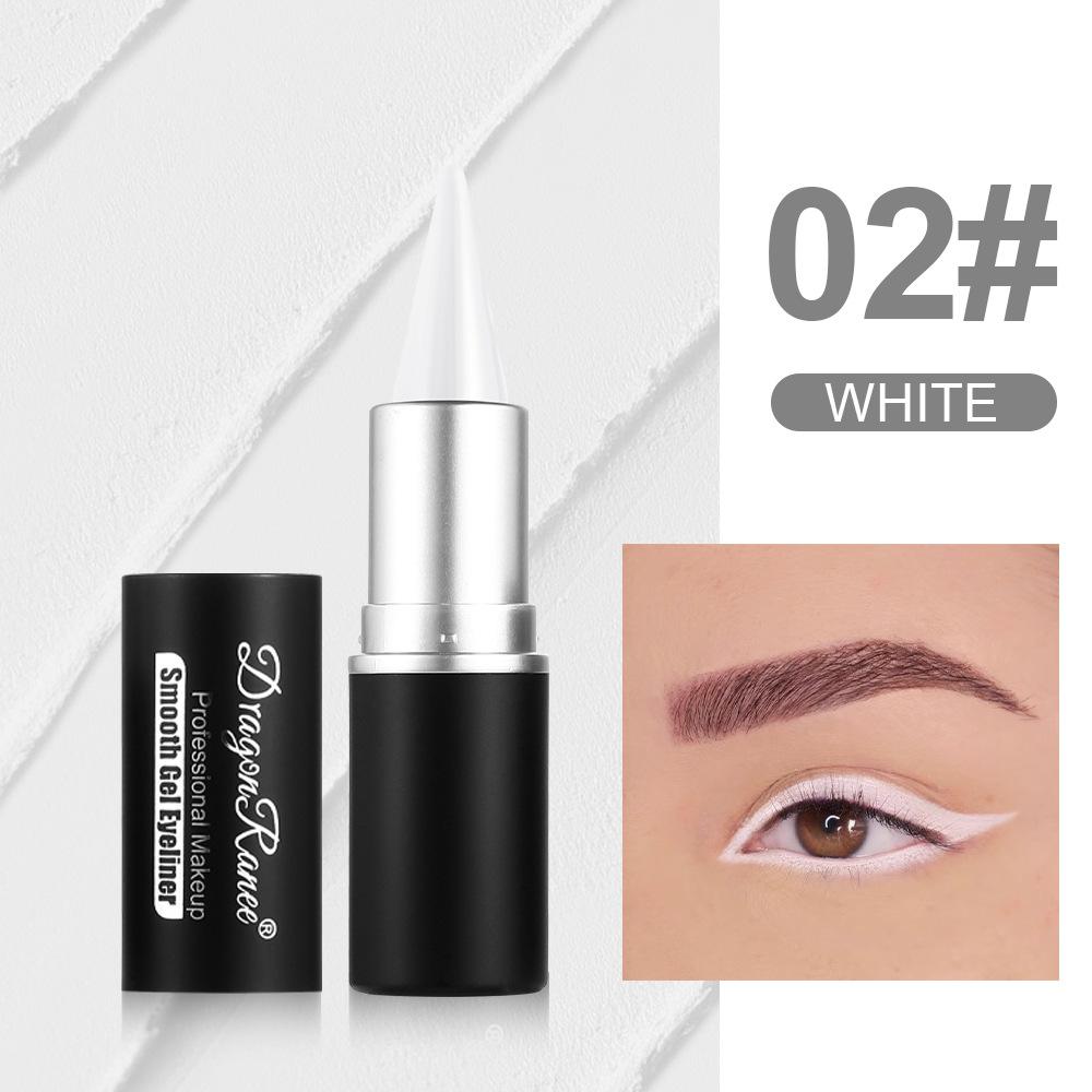 12 Colors Colorful Eyeliner Long-Lasting Waterproof Smudge-Proof In Black White Blue Purple Green Versatile for Lip Liner & Eye Makeup