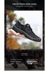 Men's Cowhide Hiking Shoes - Autumn/Winter, Soft Sole, Lace-up, Low-top, Outdoor Casual Travel Shoes