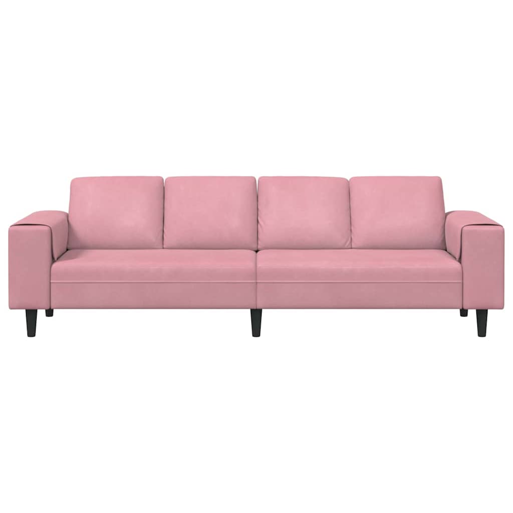 Living Room Sofa Pink 250 x 77 x 76 cm