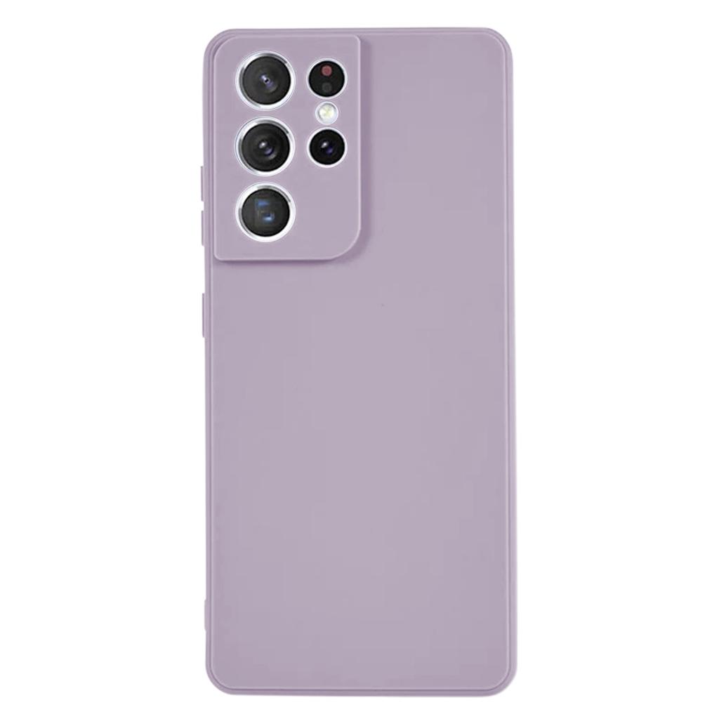 KALEBOL KLB-TPU003 For Samsung Galaxy S21 Ultra 5G Case Anti-Scratch Solid Color TPU Phone Cover