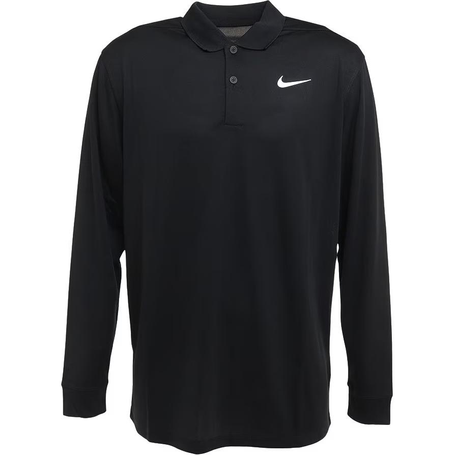 Nike Dri-FIT Victory Long Sleeve Golf Polo Black DN2345-010 S