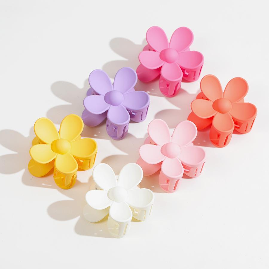 3.5cm 7cm Korea Flower Shape Hair Claw Clips Women Girls Ponytail Hairpin Barrette Headwear Accessories